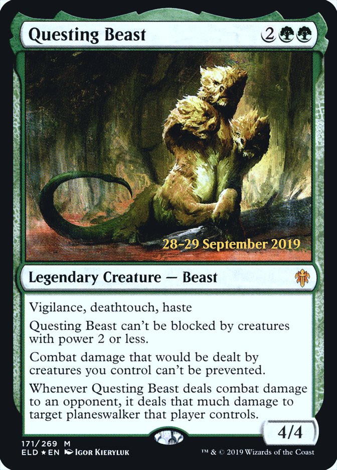 Questing Beast  [Throne of Eldraine Prerelease Promos] | Exor Games New Glasgow