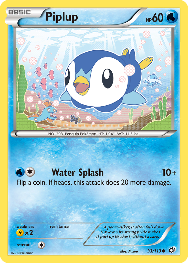 Piplup (33/113) [Black & White: Legendary Treasures] | Exor Games New Glasgow