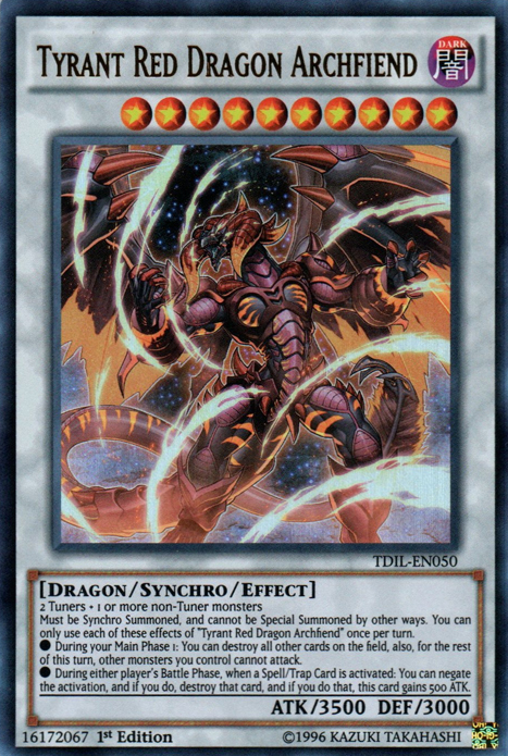 Tyrant Red Dragon Archfiend [TDIL-EN050] Ultra Rare | Exor Games New Glasgow