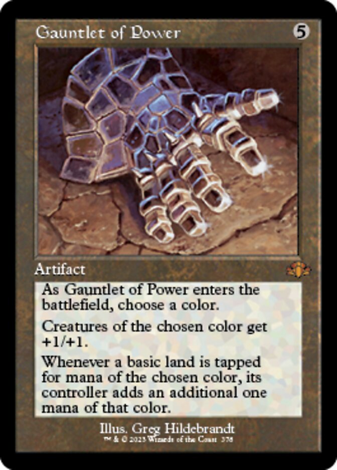 Gauntlet of Power (Retro) [Dominaria Remastered] | Exor Games New Glasgow