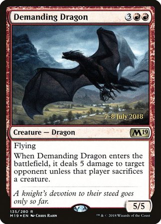 Demanding Dragon [Core Set 2019 Promos] | Exor Games New Glasgow