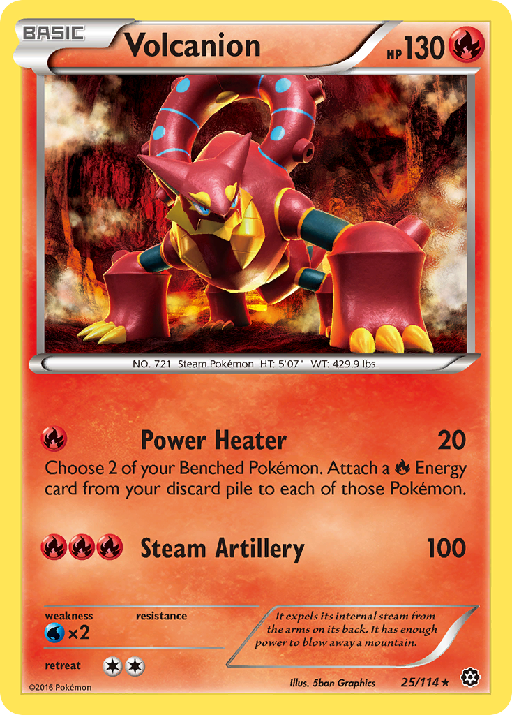 Volcanion (25/114) [XY: Steam Siege] | Exor Games New Glasgow