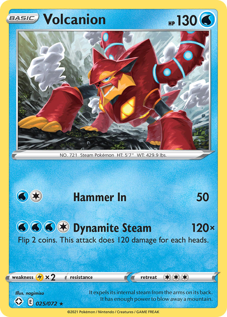 Volcanion (025/072) [Sword & Shield: Shining Fates] | Exor Games New Glasgow