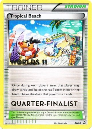 Tropical Beach (BW28) (Quarter Finalist) [Black & White: Black Star Promos] | Exor Games New Glasgow