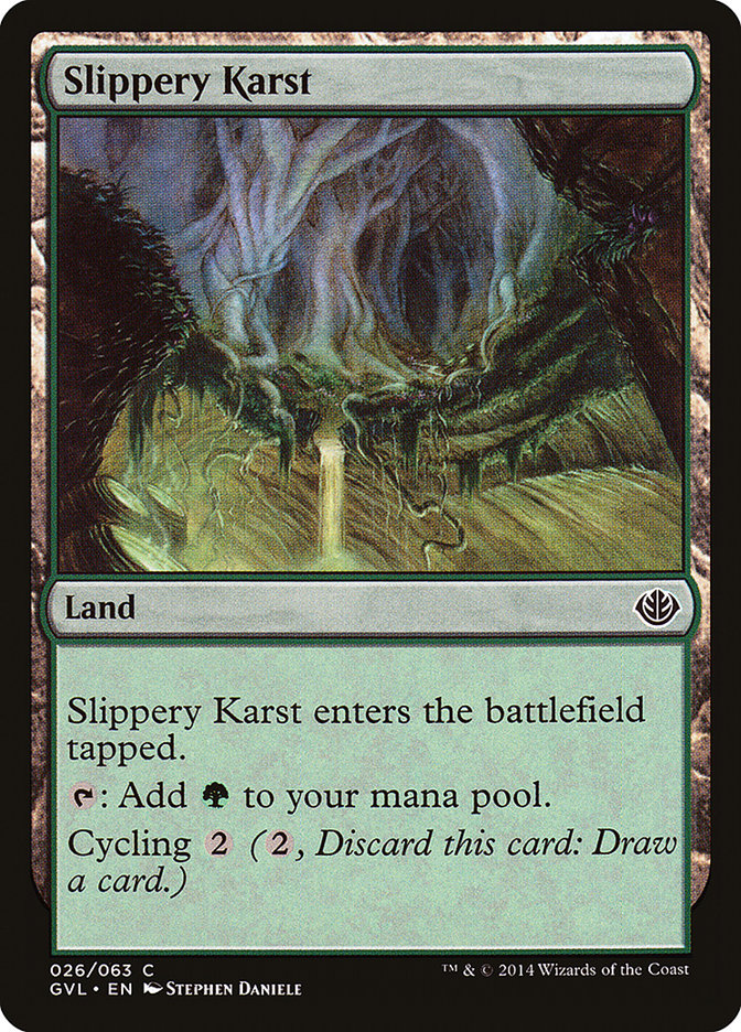 Slippery Karst (Garruk vs. Liliana) [Duel Decks Anthology] | Exor Games New Glasgow