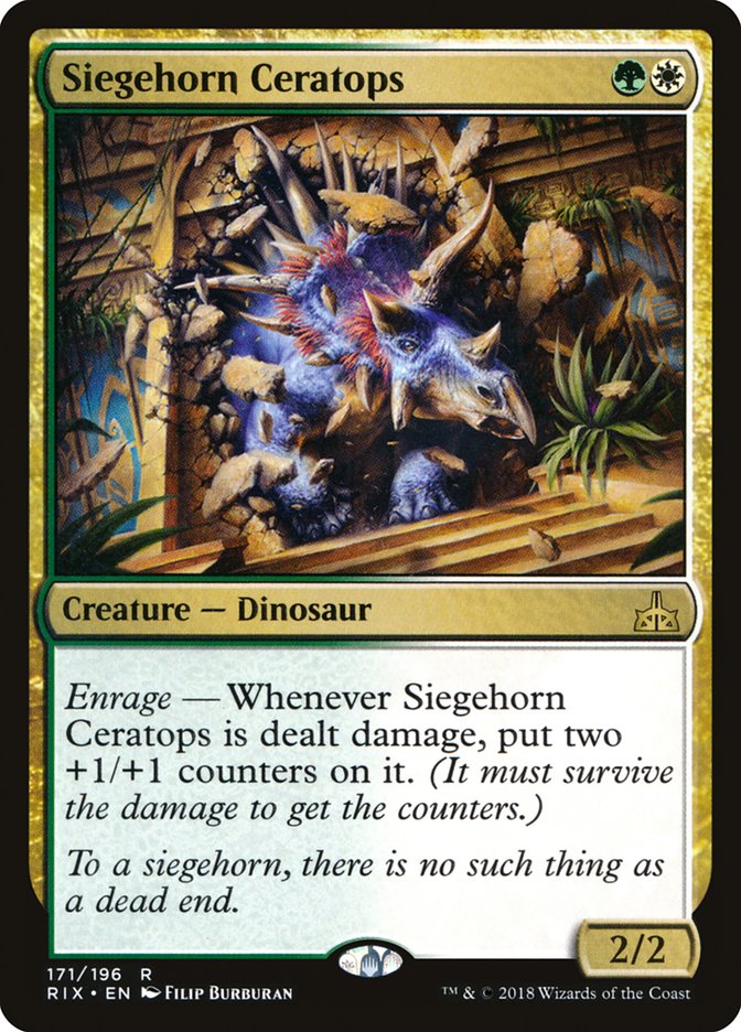 Siegehorn Ceratops [Rivals of Ixalan] | Exor Games New Glasgow