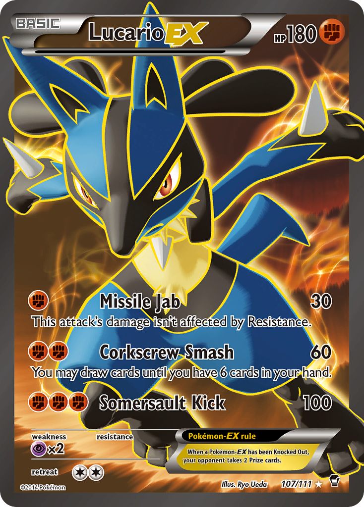 Lucario EX (107/111) [XY: Furious Fists] | Exor Games New Glasgow