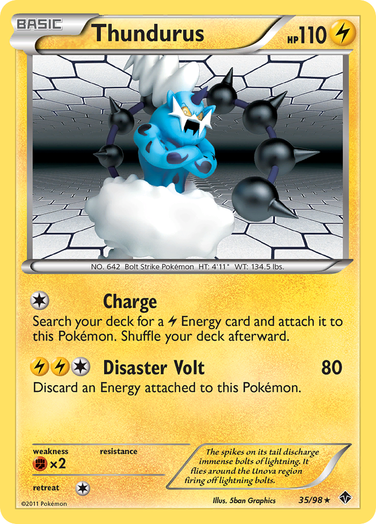 Thundurus (35/98) [Black & White: Emerging Powers] | Exor Games New Glasgow