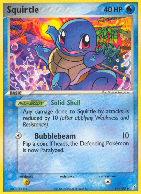 Squirtle (64/100) [EX: Crystal Guardians] | Exor Games New Glasgow