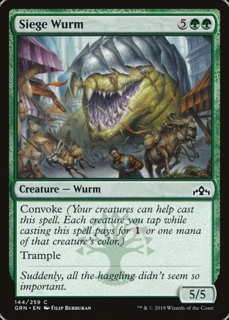 Siege Wurm [Guilds of Ravnica] | Exor Games New Glasgow