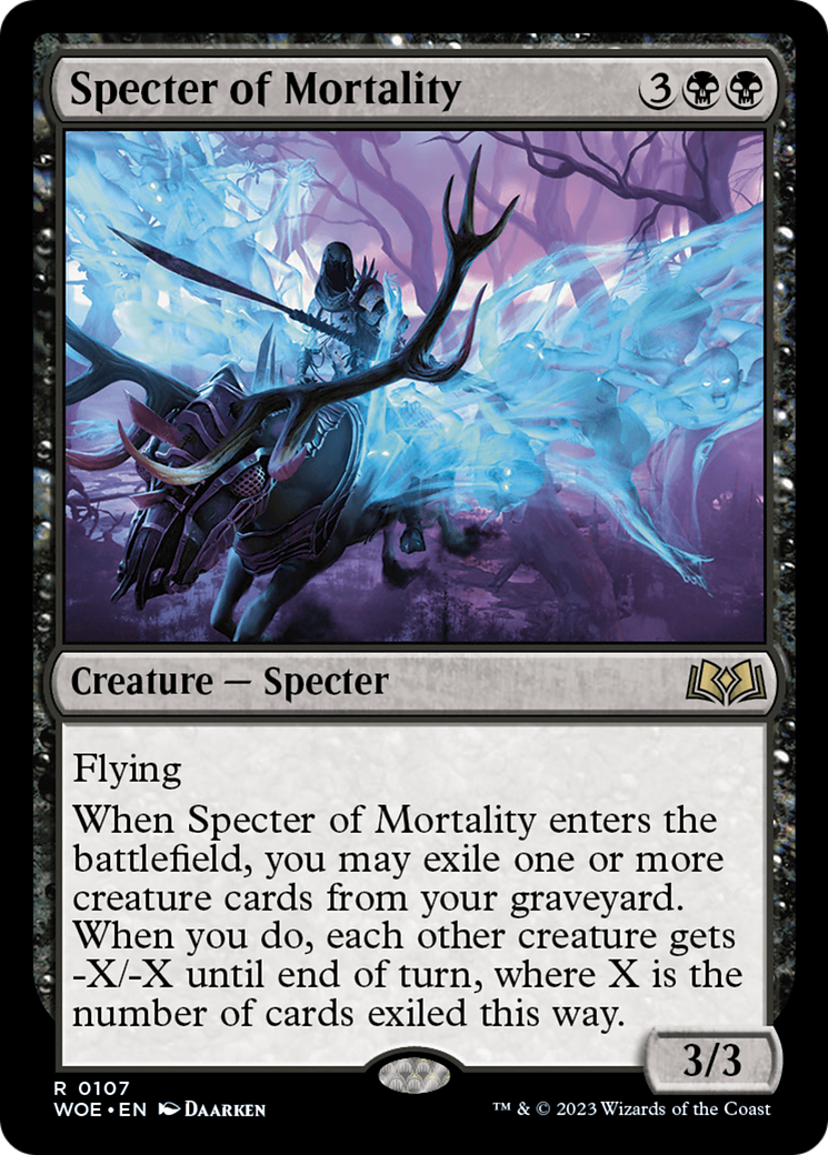 Specter of Mortality [Wilds of Eldraine] | Exor Games New Glasgow