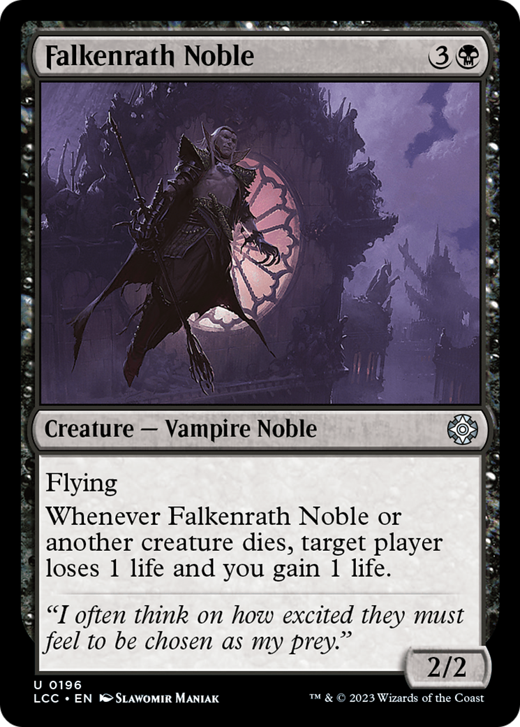 Falkenrath Noble [The Lost Caverns of Ixalan Commander] | Exor Games New Glasgow