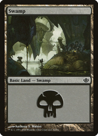 Swamp (62) [Duel Decks: Garruk vs. Liliana] | Exor Games New Glasgow