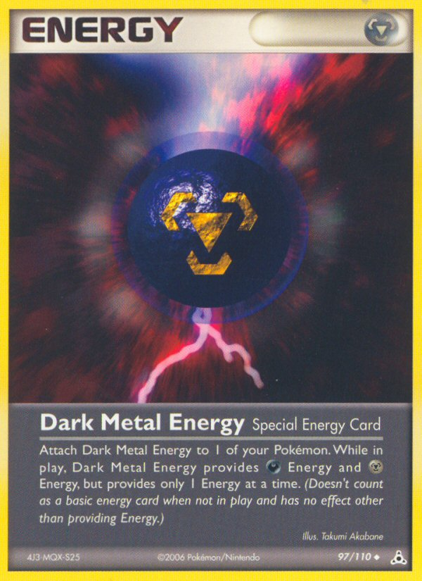 Dark Metal Energy (97/110) [EX: Holon Phantoms] | Exor Games New Glasgow