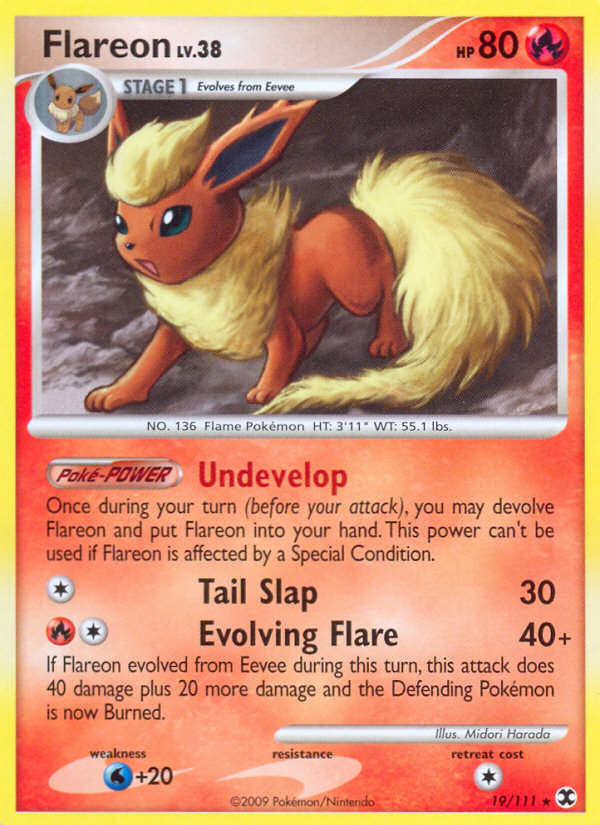 Flareon (19/111) [Platinum: Rising Rivals] | Exor Games New Glasgow