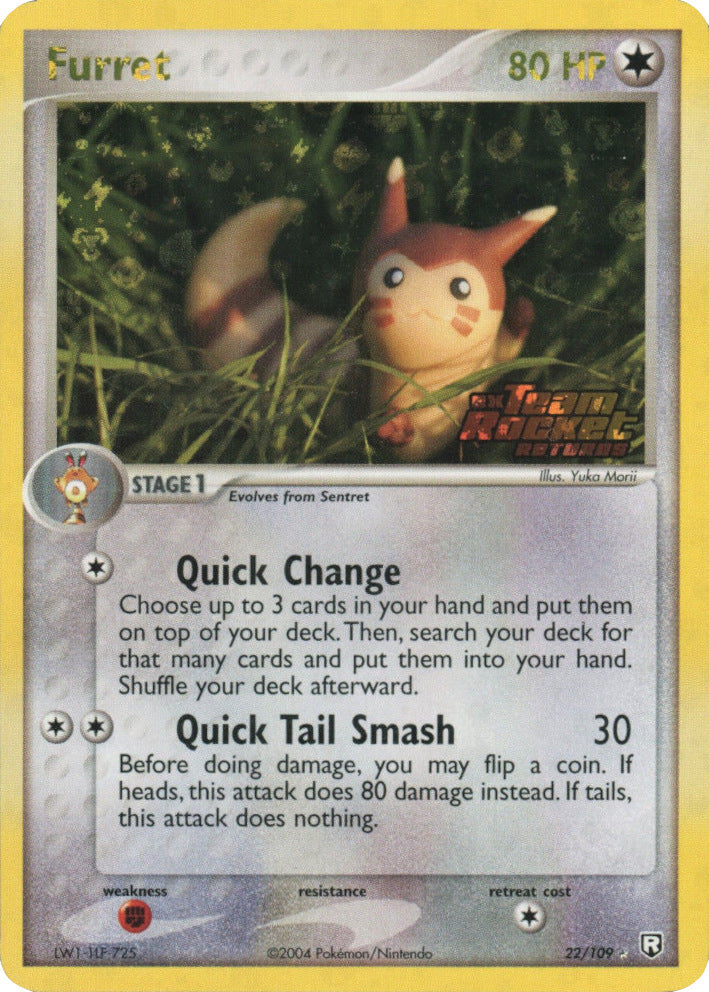 Furret (22/109) (Stamped) [EX: Team Rocket Returns] | Exor Games New Glasgow