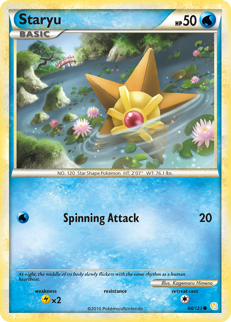 Staryu (84/123) [HeartGold & SoulSilver: Base Set] | Exor Games New Glasgow