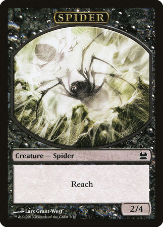 Spider Token (Black) [Modern Masters Tokens] | Exor Games New Glasgow