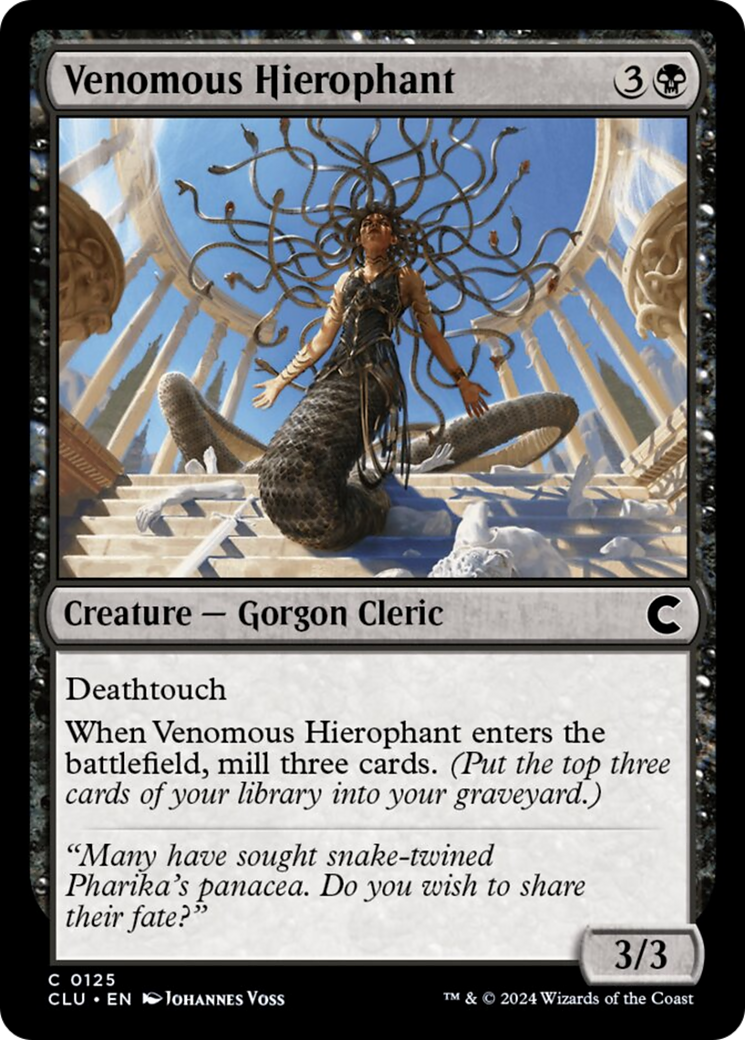 Venomous Hierophant [Ravnica: Clue Edition] | Exor Games New Glasgow