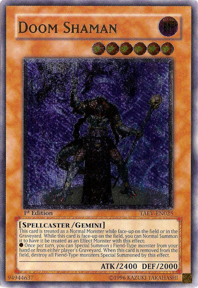 Doom Shaman [TAEV-EN025] Ultimate Rare | Exor Games New Glasgow