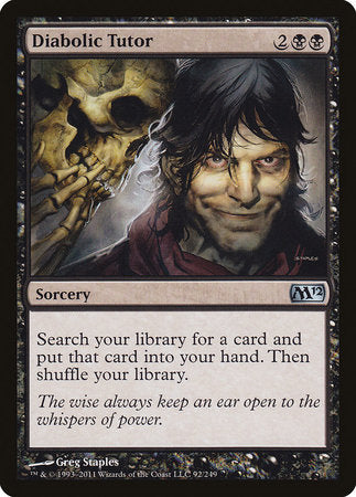 Diabolic Tutor [Magic 2012] | Exor Games New Glasgow