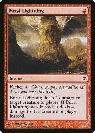 Burst Lightning [Zendikar] | Exor Games New Glasgow
