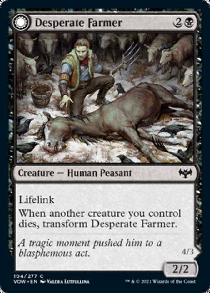 Desperate Farmer // Depraved Harvester [Innistrad: Crimson Vow] | Exor Games New Glasgow