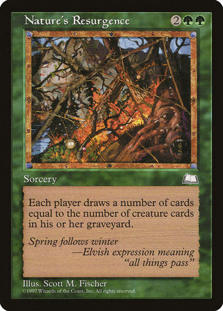 Nature's Resurgence [Weatherlight] | Exor Games New Glasgow