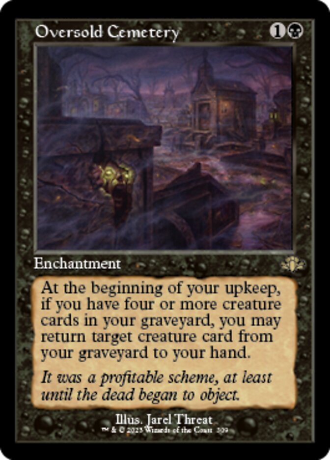 Oversold Cemetery (Retro) [Dominaria Remastered] | Exor Games New Glasgow