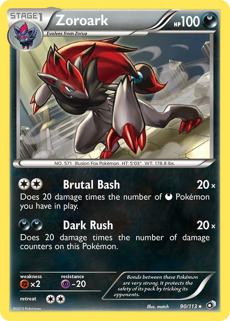 Zoroark (90/113) [Black & White: Legendary Treasures] | Exor Games New Glasgow