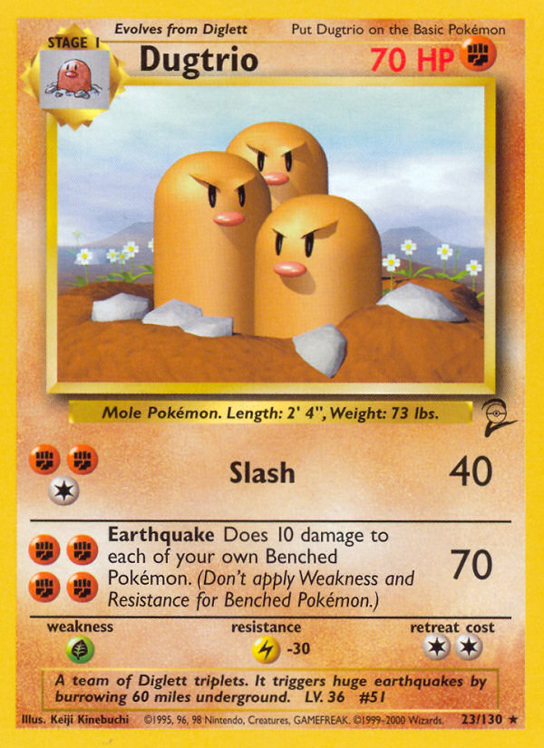 Dugtrio (23/130) [Base Set 2] | Exor Games New Glasgow