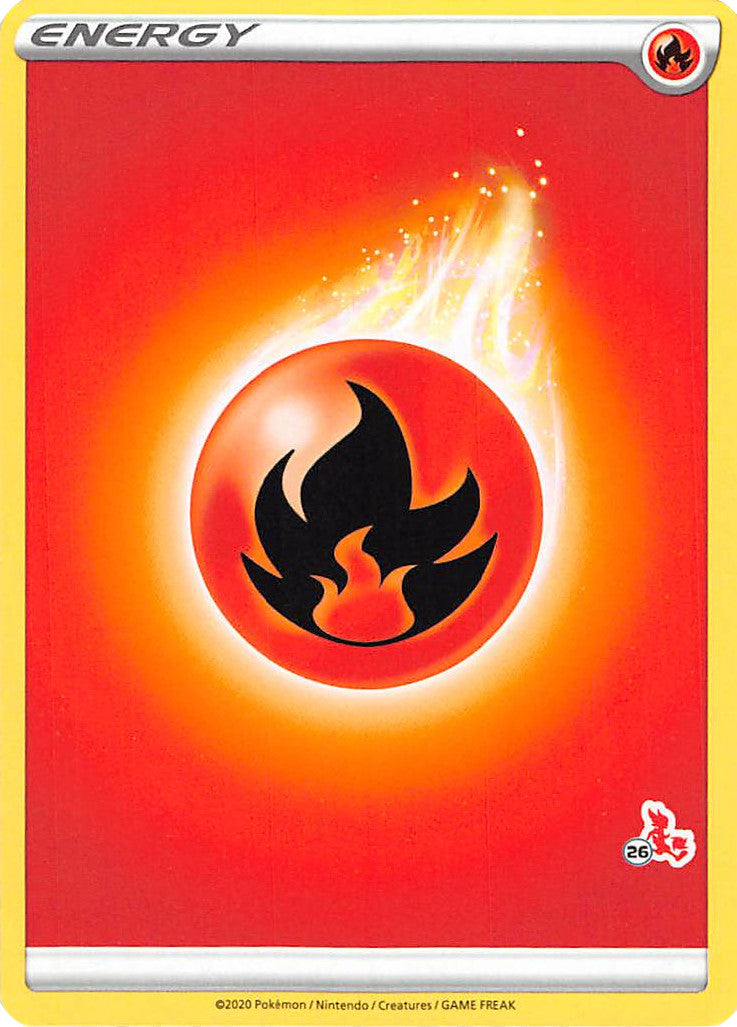 Fire Energy (Cinderace Stamp #26) [Battle Academy 2022] | Exor Games New Glasgow
