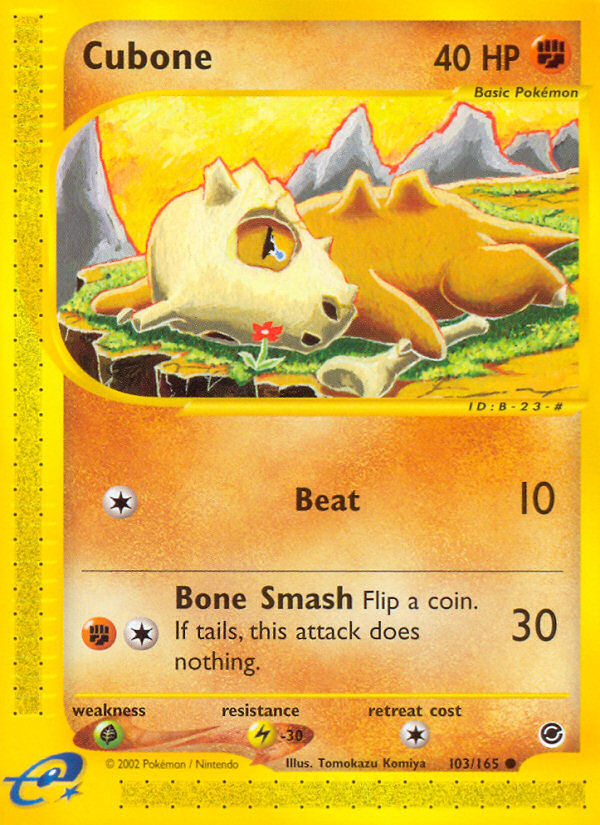 Cubone (103/165) [Expedition: Base Set] | Exor Games New Glasgow