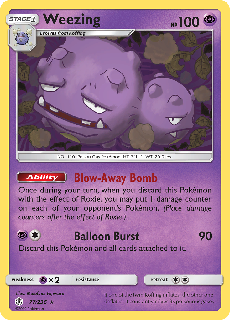 Weezing (77/236) [Sun & Moon: Cosmic Eclipse] | Exor Games New Glasgow