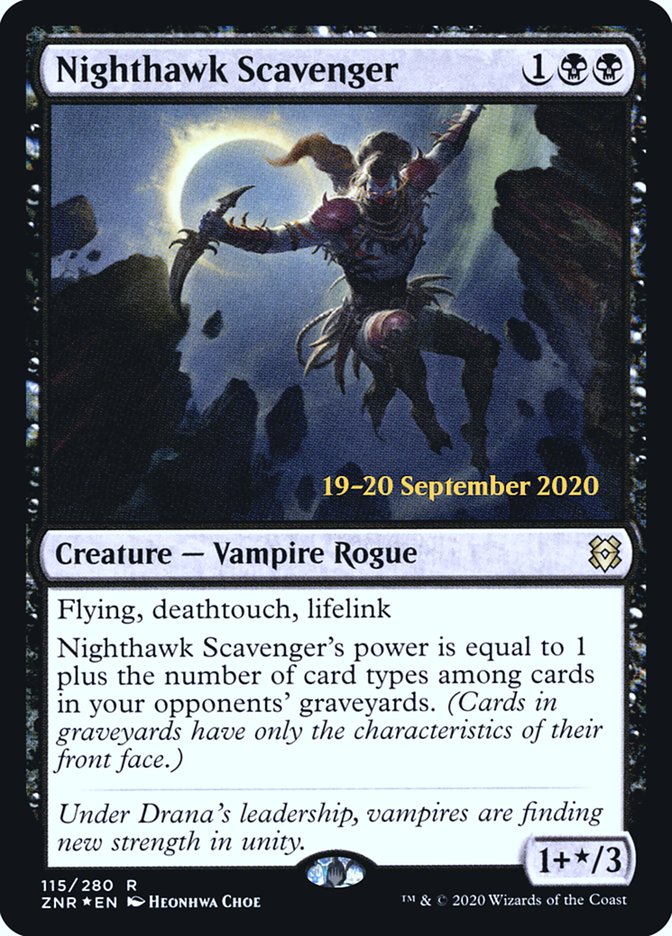 Nighthawk Scavenger  [Zendikar Rising Prerelease Promos] | Exor Games New Glasgow