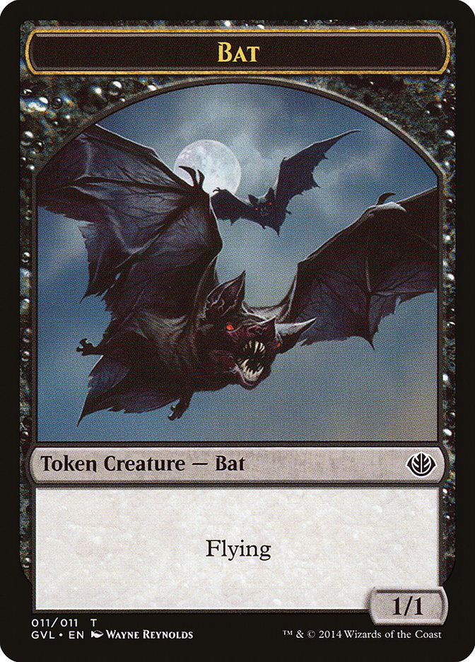 Bat Token (Garruk vs. Liliana) [Duel Decks Anthology Tokens] | Exor Games New Glasgow