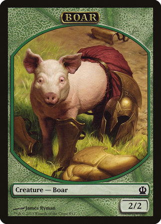 Boar Token [Theros Tokens] | Exor Games New Glasgow