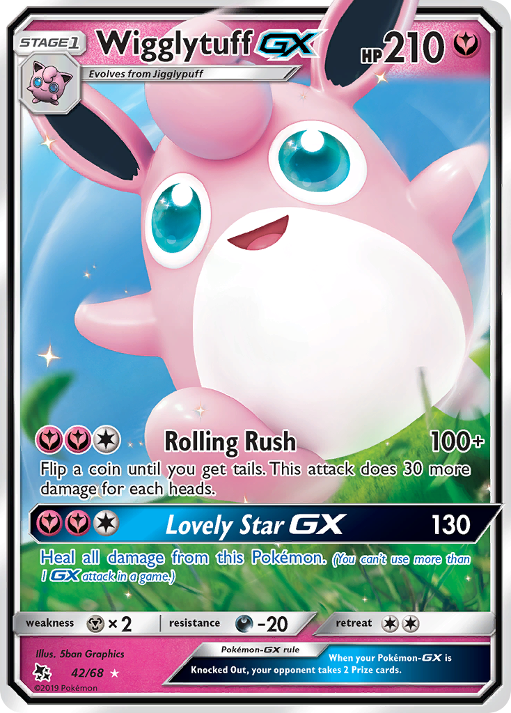 Wigglytuff GX (42/68) [Sun & Moon: Hidden Fates] | Exor Games New Glasgow