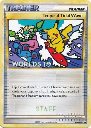 Tropical Tidal Wave (HGSS18) (Staff) [HeartGold & SoulSilver: Black Star Promos] | Exor Games New Glasgow