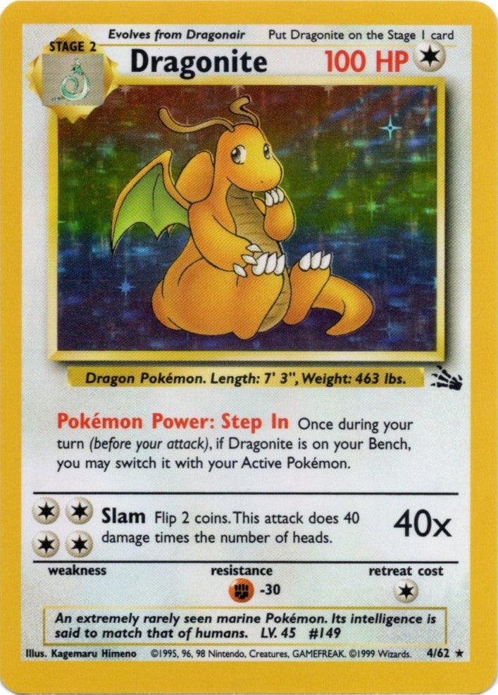 Dragonite (4/62) [Fossil Unlimited] | Exor Games New Glasgow