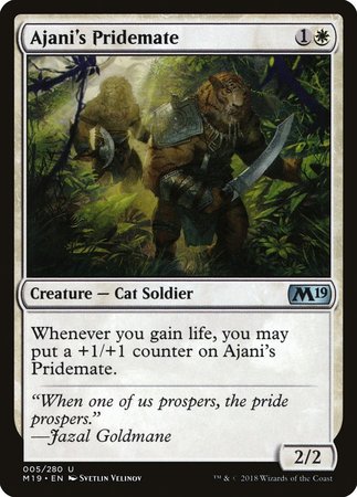 Ajani's Pridemate [Core Set 2019] | Exor Games New Glasgow