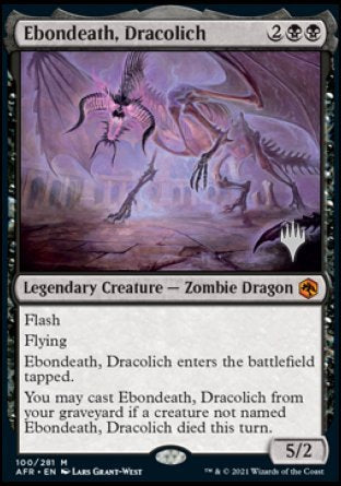 Ebondeath, Dracolich (Promo Pack) [Dungeons & Dragons: Adventures in the Forgotten Realms Promos] | Exor Games New Glasgow