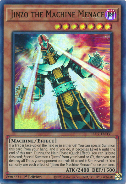 Jinzo the Machine Menace [LED7-EN031] Ultra Rare | Exor Games New Glasgow