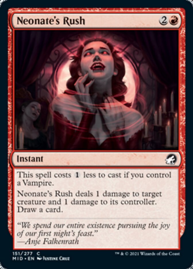 Neonate's Rush [Innistrad: Midnight Hunt] | Exor Games New Glasgow
