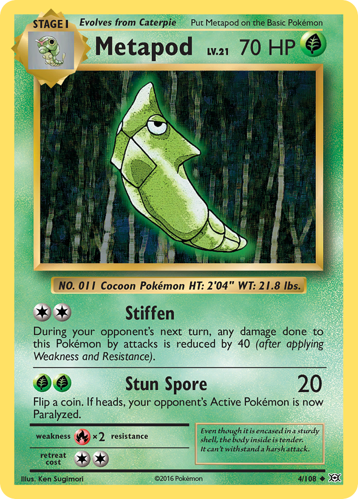 Metapod (4/108) [XY: Evolutions] | Exor Games New Glasgow