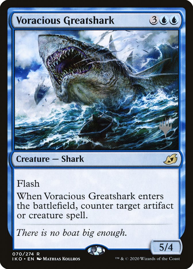 Voracious Greatshark (Promo Pack) [Ikoria: Lair of Behemoths Promos] | Exor Games New Glasgow