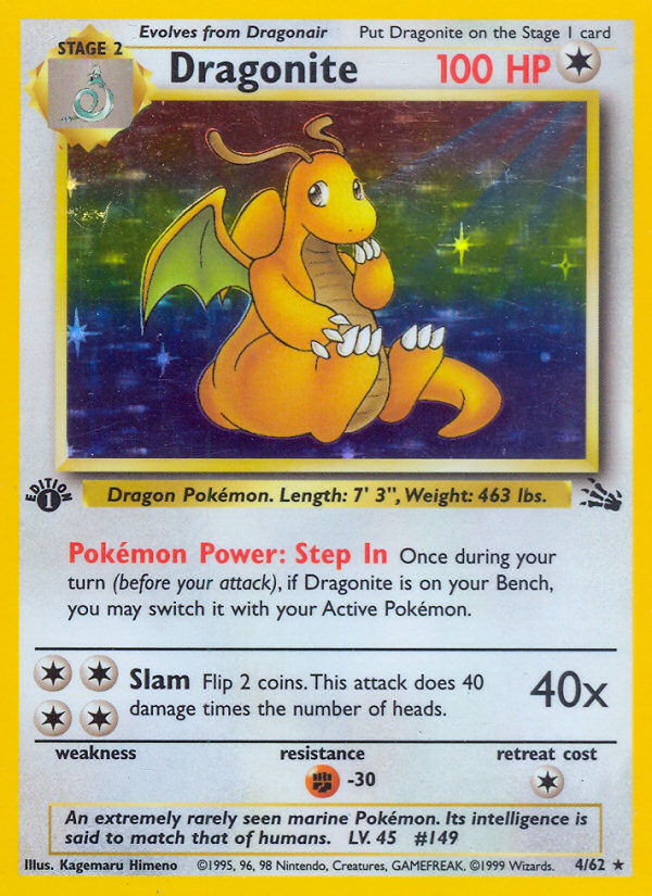 Dragonite (4/62) [Fossil 1st Edition] | Exor Games New Glasgow