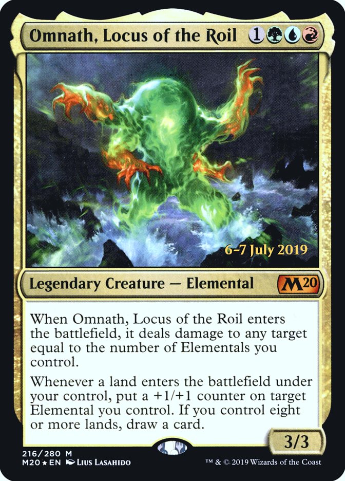 Omnath, Locus of the Roil  [Core Set 2020 Prerelease Promos] | Exor Games New Glasgow