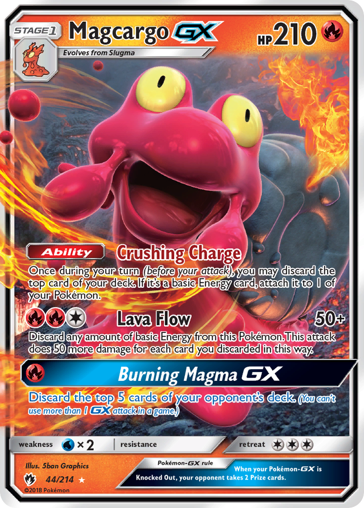 Magcargo GX (44/214) [Sun & Moon: Lost Thunder] | Exor Games New Glasgow