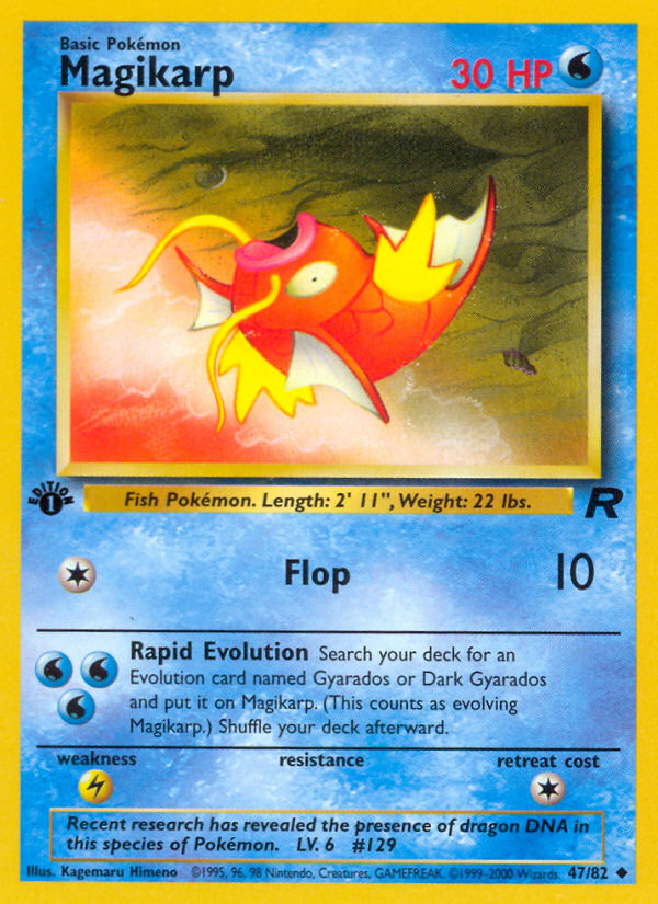 Magikarp (47/82) [Team Rocket 1st Edition] | Exor Games New Glasgow